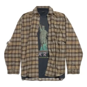 Oversized vrstvená košile Paris Liberty „Tmavě zelená“ 794656TQM202880