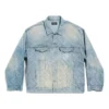 Oversizedová bundy Bal Diagonal Allover „Světle modrý japonský prstencový Denim“ 773616TPW534868