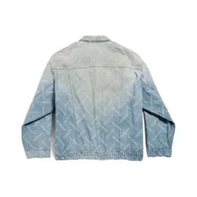 Oversizedová bundy Bal Diagonal Allover „Světle modrý japonský prstencový Denim“ 773616TPW534868