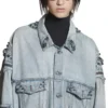 Oversizedová bundy Cagole „Blue“ 764521TDW144016
