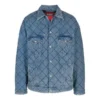 Oversizedová vycpaná Denim bundy „Blue“ 646923TDW154762