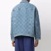 Oversizedová vycpaná Denim bundy „Blue“ 646923TDW154762