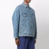 Oversizedová vycpaná Denim bundy „Blue“ 646923TDW154762