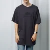Oversizedové vyprané tričko s propleteným vzorem BB „Navy Black“ 583214TFV658060