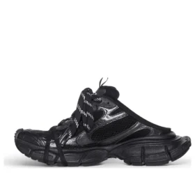 Pantofle 3XL „Black Mesh and Polyurethane“ 742672W3XL11010