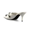 Pantofle na podpatky Cagole „White Lambskin“ 714253WAD4E9081