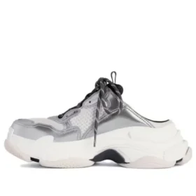 Pantofle Triple S „Silver“ 755686W2FWM8191