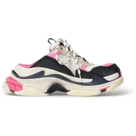 Pantofle Triple S „White Pink and Black Double Foam and Mesh“ 755686W3SM15671