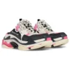 Pantofle Triple S „White Pink and Black Double Foam and Mesh“ 755686W3SM15671