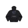 Paris Moon Oversized mikina s kapucí a zipem „Black“ 744444TOVE51055
