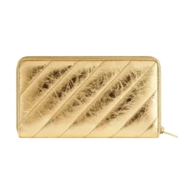 Peněženka Crush Continental s metalickým prošíváním „Gold“ 7664472AAYO8004