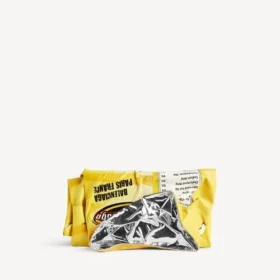 Peněženka typu clutch s motivem žetonů v žluté barvě
