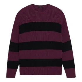Pletený svetr Border BB „Purple Black“ 608760T31621087