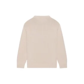 Pletený svetr s kulatým výstřihem a logem BB Laurel Crown „Beige“ 664369T32119028