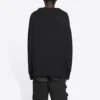 Pletený svetr s kulatým výstřihem a logem BB Laurel Crown „Black“ 664369T32111000