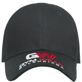 Plátěná baseballová čepice Gym Wear „Black“ 623903410B21000