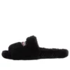 Plyšové pantofle „Black“ 654747W2DO11096
