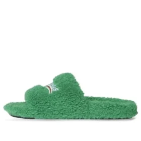 Plyšové pantofle „Green“ 654747W2DO13096