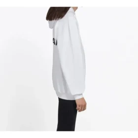 Pánské Balenciaga Back s velkým logem, jednobarevný potisk, bílé 508184TYK549000