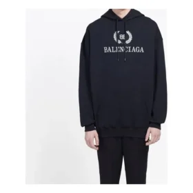 Pánské Balenciaga BB s potiskem loga na hrudi, černé 556143TDV521000