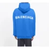 Pánské Balenciaga s logem na zádech a potiskem písmen, modré 570811THV798077