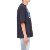 Pánské Balenciaga Speed Hunters černé s modrým pruhem, krátký rukáv, šedé 541875TCV381055