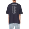 Pánské Balenciaga Speed Hunters černé s modrým pruhem, krátký rukáv, šedé 541875TCV381055