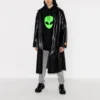 Pánské Balenciaga SS21 Alien s potiskem loga, silnější provedení, klasická černá 641679TJV959113