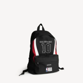 Pánský batoh Balenciaga | NBA Collaboration Explorer v černé/bílé/vermilionově červené barvě