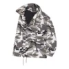 Pánská bundy Balenciaga FW21 s odhalenými rameny, šedá, 663004TKLD41240
