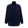 Pánská bundy Balenciaga s logem, zipem a stojáčkem, modrá 622002TIO508065