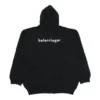 Pánská bundy Balenciaga SS21 s kapucí a zipem, dlouhé rukávy, černá 641659TIV551070