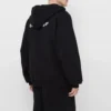 Pánská bundy Balenciaga SS21 s kapucí a zipem, dlouhé rukávy, černá 641659TIV551070