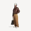 Pánské chino kalhoty velikosti L v barvě camel