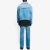 Pánská Denim bundy Balenciaga SS21 s klasickým logem, světle modrá 657608TDW154307