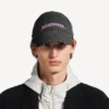 Pánská kšiltovka Balenciaga s potiskem „DIY“ v černé barvě