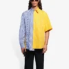 Pánská košile Balenciaga SS21 s pruhy a volnými rukávy 658850TIM369086