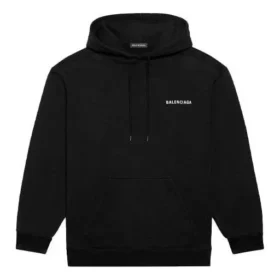 Pánská mikina Balenciaga FW21 s potiskem loga, dlouhé rukávy, černá 600583TIV841070