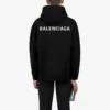Pánská mikina Balenciaga FW21 s potiskem loga, dlouhé rukávy, černá 600583TIV841070
