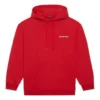 Pánská mikina Balenciaga FW21 s volným střihem, kapucí a logem, s dlouhými rukávy, červená 600583TIV846540