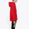 Pánská mikina Balenciaga FW21 s volným střihem, kapucí a logem, s dlouhými rukávy, červená 600583TIV846540