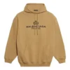 Pánská mikina Balenciaga Paris Laurel s potiskem, khaki 570811TIV259605