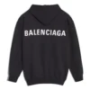 Pánská mikina Balenciaga s velkým potiskem loga na zádech, černá 556143TAV371000