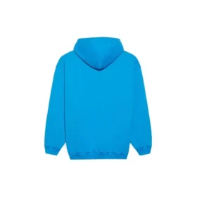 Pánská mikina s kapucí a logem Balenciaga FW21, dlouhé rukávy, modrá 570811TIV557560