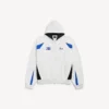 Pánská mikina s kapucí a zipem Balenciaga | NBA Collaboration v bílé/vícebarevné barvě