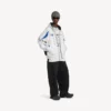 Pánská mikina s kapucí a zipem Balenciaga | NBA Collaboration v bílé/vícebarevné barvě