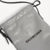 Pánská nákupní taška s držákem na telefon v šedé barvě Balenciaga