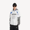 Pánské oversized tričko Balenciaga | NBA Collaboration v bílé/vícebarevné barvě