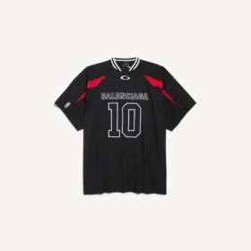 Pánské oversized tričko Balenciaga | NBA collaboration v černé/vícebarevné barvě