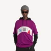 Pánské oversized tričko Balenciaga | NBA Collaboration ve fialové barvě